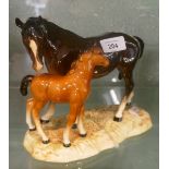 Beswick mare and foal