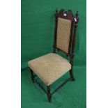 Upholstered antique chair