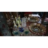 Collection of decorative glass including Murano