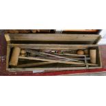 Vintage croquet set in box