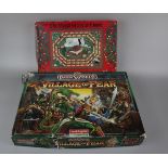 2 vintage board games - Darkworld Village of Fear and The Royal Game of Goose