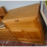 Ercol blonde elm bookcase