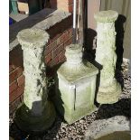 Collection of stone plinths