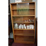 Mid century bookcase - Approx size: W: 91cm D: 28cm H: 173cm