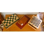 Collection of chess sets, drafts etc