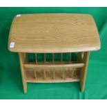 Ercol blonde elm magazine rack