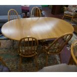 Ercol blonde elm table and 4 chairs