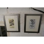 2 framed Everards Brewery advertising pictures
