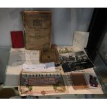 WWII service medal and ephemera - Philip Bullock