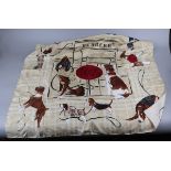 Burberry 100% silk scarf - Famous dog pattern