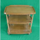 Ercol blonde elm tea trolley