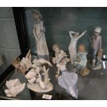 Collection of Lladro and Nao