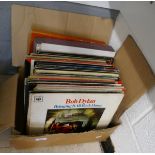 Collection of vinyl LPs to include Bob Dylan etc.