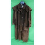 Vintage ladies suede riding coat - size XL