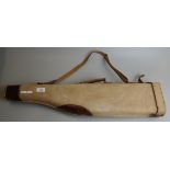 Early 1900s leather/canvas leg of mutton gun case