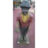 Large paper mache figurine of gentleman (needs reattaching to stand) - Approx height: 96cm