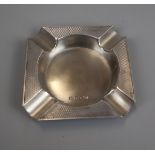 Hallmarked silver ashtray by Emile Viner dated 1955 - Approx 80g