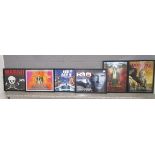 Collection of framed film posters