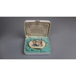 Halcyon days enamels L/E Princess Anne and Captain Mark Phillips marriage pillbox