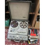 Ex BBC ferrograph reel to reel and tapes