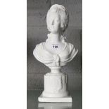 Porcelain bust - Approx height: 31cm