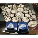 Large collection of Royal Worcester Evesham pattern (some in original boxes)