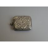 Hallmarked silver vesta case