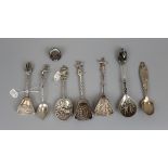 Collection of silver and white metal