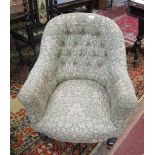 Antique upholstered armchair