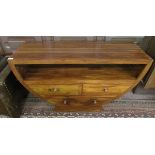 Hardwood cabinet - Approx size: L: 120cm W: 45cm H: 68cm