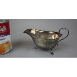 Hallmarked silver Mappin & Webb sauce boat - Approx weight: 99g