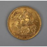 Gold full Sovereign 1910