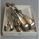 Collection of hallmarked silver to include sugar nips and spoons - Approx weight: 270g