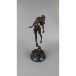 Bronze figure - Scarf dancer - Approx height: 40cm