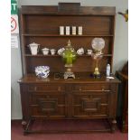 Oak dresser - Approx size W: 152cm D: 56cm H: 205cm