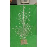 Contemporary acrylic metal Christmas tree - Approx height: 170cm