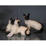 3 Beswick cats