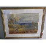 Bernard Walter Evans RI RBA - watercolour Cannock Chase Staffordshire - River scenes - Approx