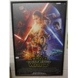 Framed Star Wars poster