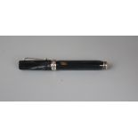 Montegrappa 1912 fountain pen with silver collar