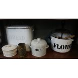 Kitchenalia to include enamel bread bin