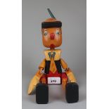 Articulated wooden Pinocchio