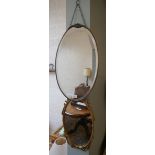 2 oval mirrors