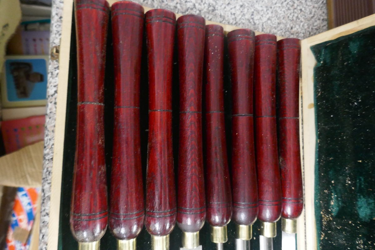 Cased wood-turning chisels - Bild 4 aus 4