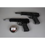 2 Diana SP50 air pistols with pellets