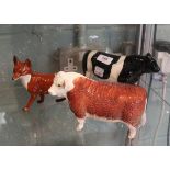 Collection of Beswick to include Hereford bull, Frieshan and a fox