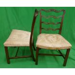 Set of 10 dining chairs to include 2 carvers