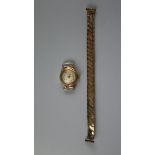 Gold ladies watch