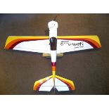 Model radio control aircraft with electric motor and controller (not tested)