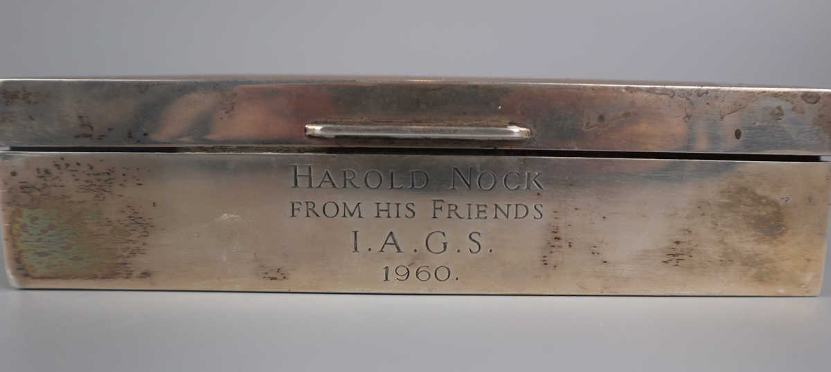 Hallmarked silver cigarette box - Image 2 of 4